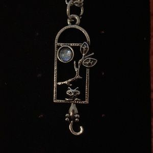 Cat on a Swing Necklace
